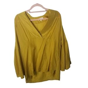 Monks on Vacation yellow silk tunic